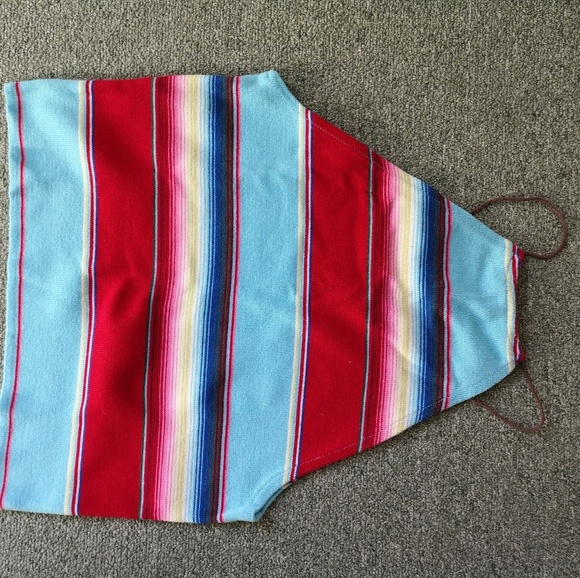 Vintage rainbow halter crop top - Picture 3 of 3